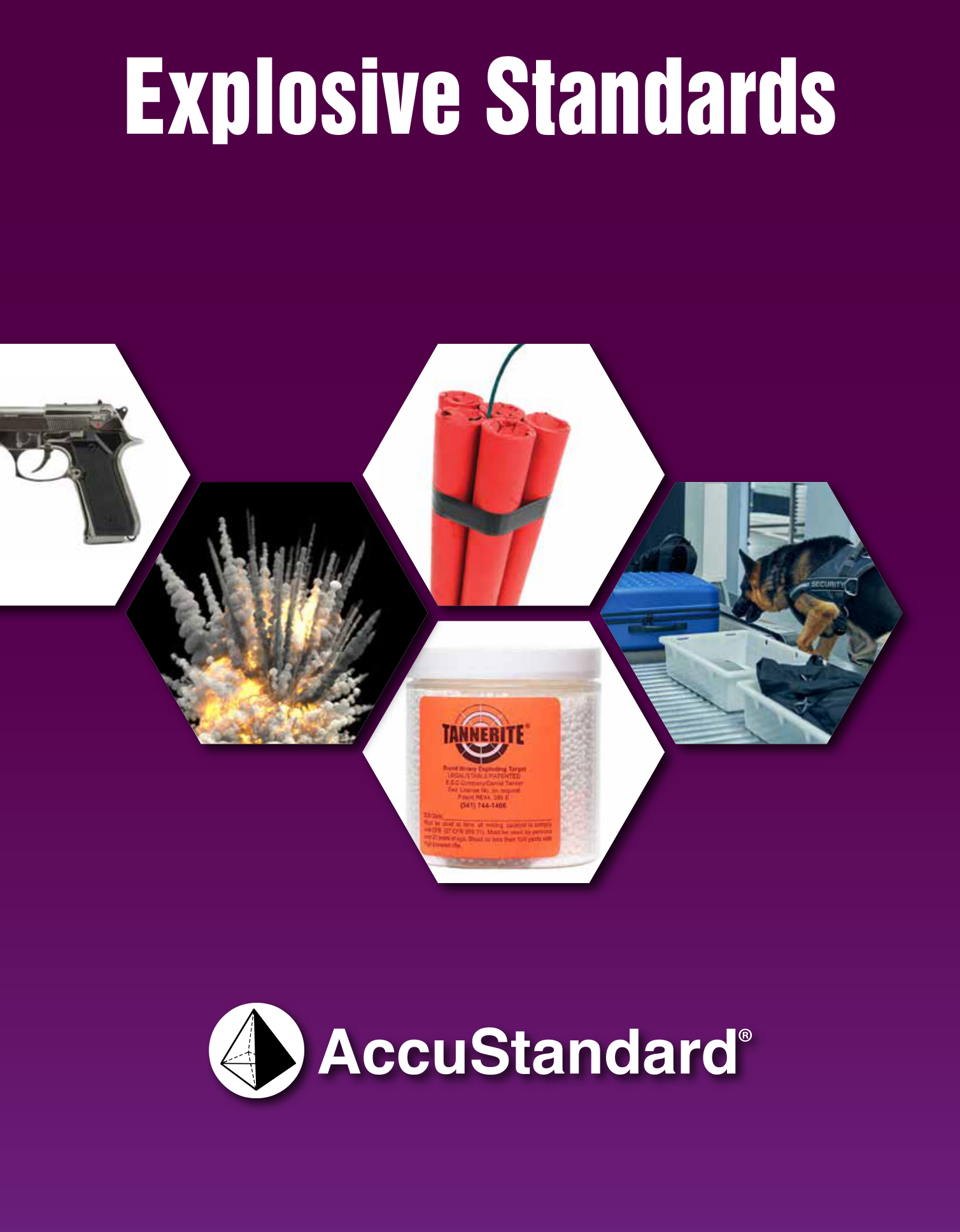 Portada de la guía de estándares de explosivos AccuStandard